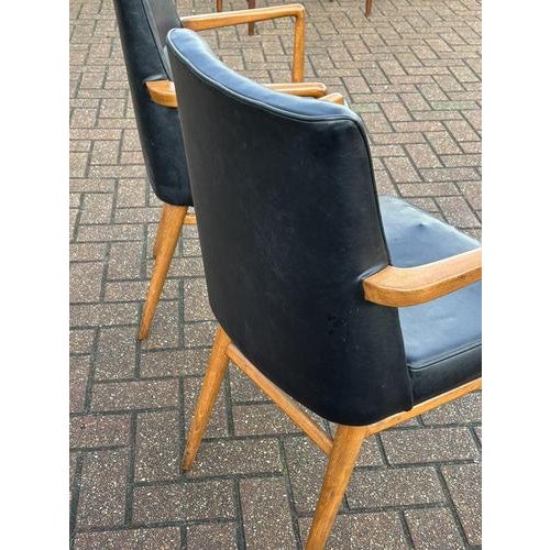 Animal Skin Mid-Century Library Armchairs, Set of 2 For Sale - Image 7 of 9