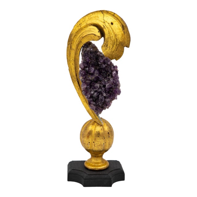 Reclaimed Fragment With Amethyst For Sale