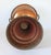 Monumental Footed Copper Planter / Jardiniere With Brass Side Handles and a Wide Flared Pedestal Base For Sale - Image 11 of 11