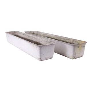 Willy Guhl Mid-Century Modern Fibre Cement Planters, Switzerland, Pair For Sale