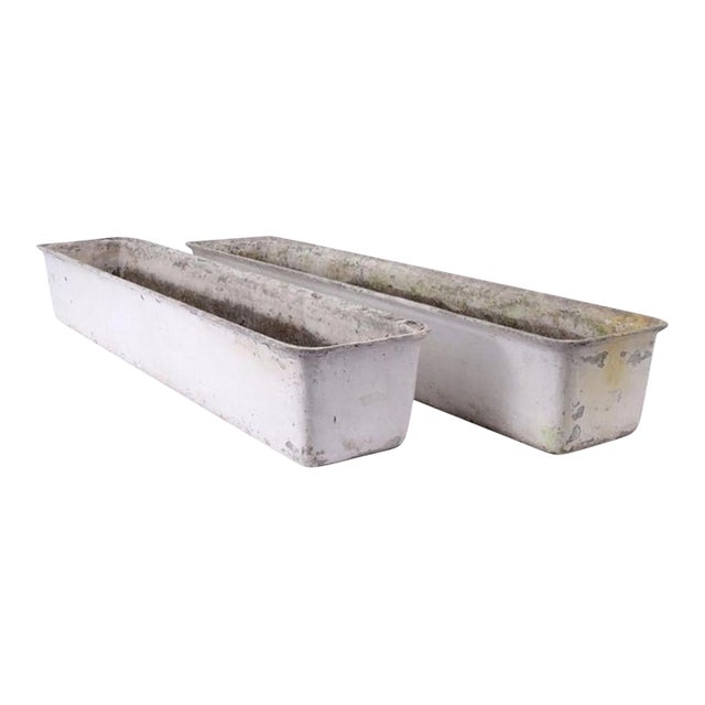 Willy Guhl Mid-Century Modern Fibre Cement Planters, Switzerland, Pair For Sale