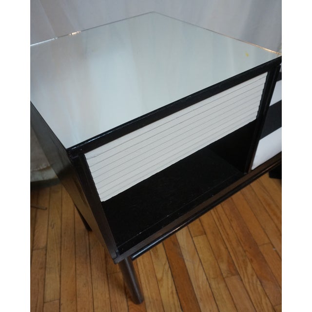 1950s 1950s French Raymond Loewy for Mengel Ebonized Telephone Stand For Sale - Image 5 of 13