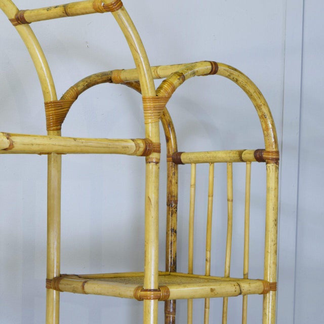 Mid-Century Modern Bamboo and Rattan Cabinet from Vivai del Sud, 1960s For Sale - Image 3 of 10