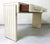 Mid-Century Modern 21st Century Two-Drawer Mirrored Glass and Brass Writing Desk or Console For Sale - Image 3 of 8