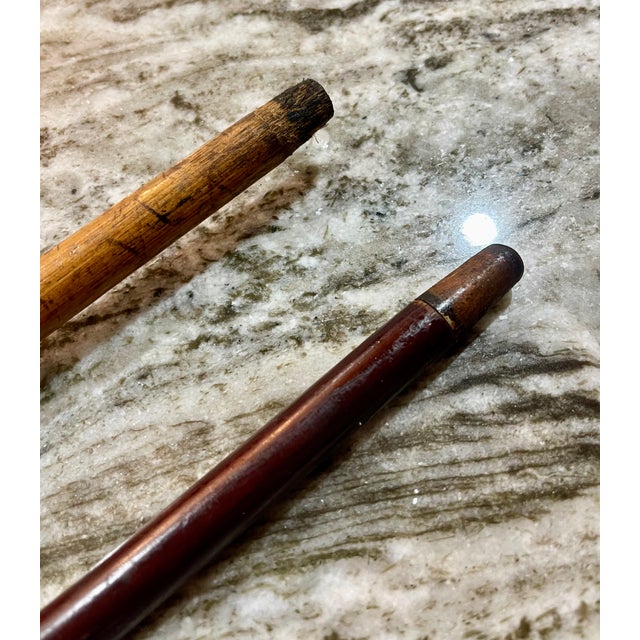 19th C. English Wood Walking Sticks or Canes, a Pair For Sale - Image 10 of 10