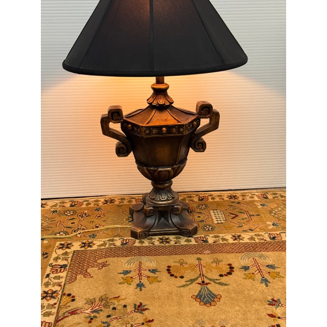 Neoclassical Style Urn Shaped Table Lamp For Sale - Image 4 of 12