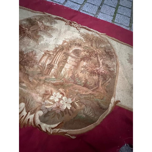Antique French Handwoven Aubusson Tapestry for Valance, 1890s For Sale - Image 10 of 18