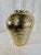 Vintage Art Deco Style Embossed Polished Brass Vase For Sale In Mobile - Image 6 of 8