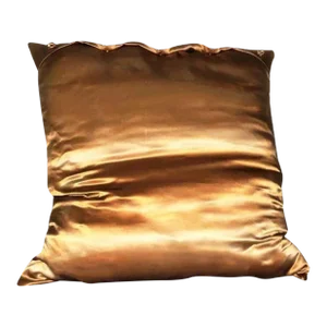 Silk Charmeuse Euro Pillow Sham, Mango Silk, Envelope Cushion Cover