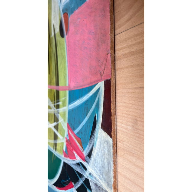 Xavier Albert Fiala, Cercles, Oil on Wood For Sale - Image 9 of 11