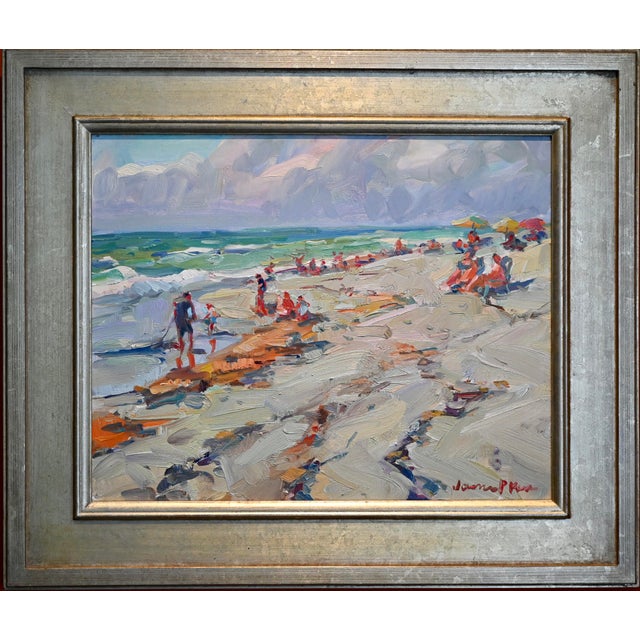 "Breezy Morning" Seascape Oil Painting by James P. Kerr | Chairish