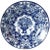 Blue Dutch De Klauw Delft Blue & White Urn & Flowers Pottery Charger For Sale - Image 8 of 8