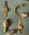 Large Antique 19th Century American Federal Brass Jamb Hooks to Hold Fire Tools on the Hearth or Fireplace Mantel - a Pair For Sale - Image 10 of 12