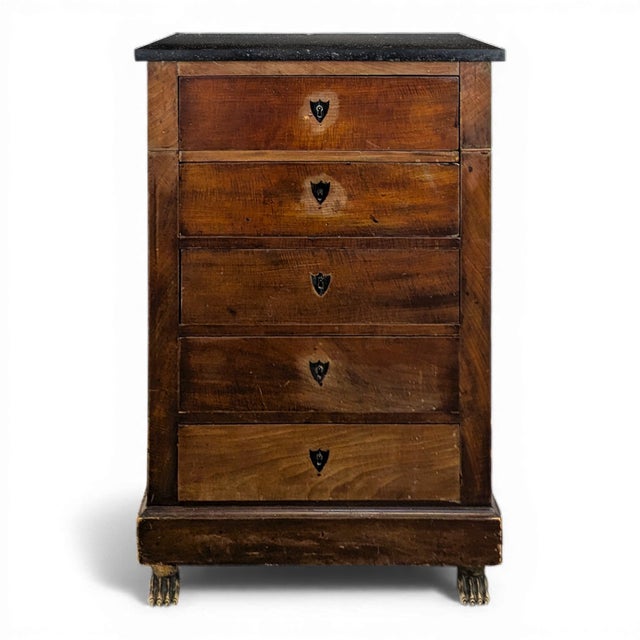 Empire Mahogany Chest of Drawers For Sale
