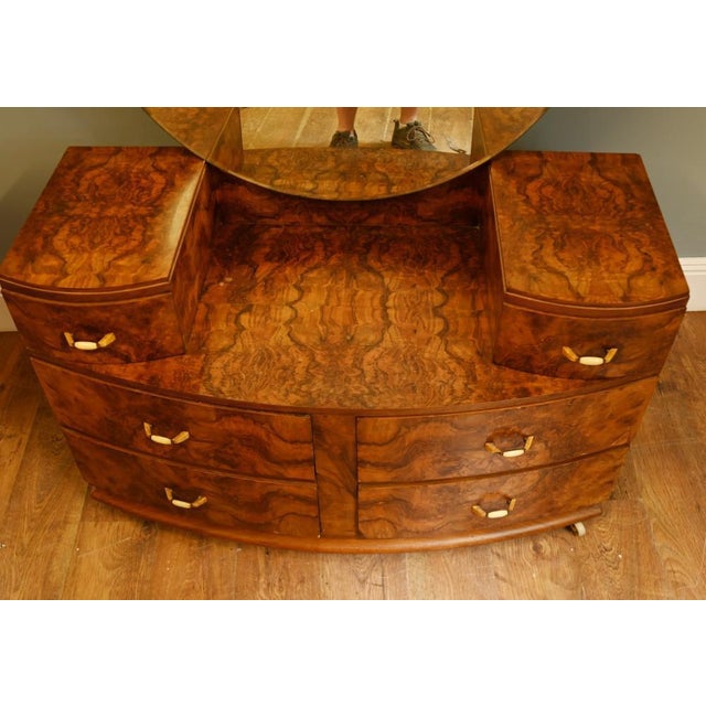 Art Deco Dressing Table in Burr Walnut, 1930 For Sale - Image 4 of 16