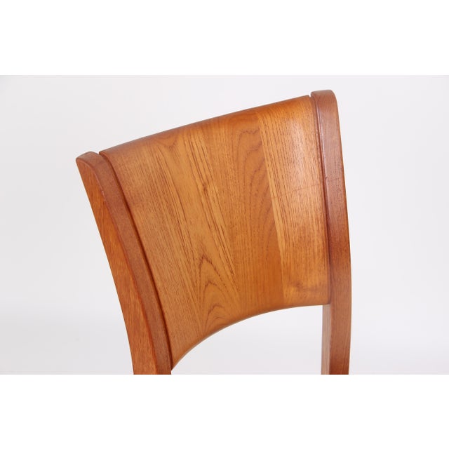 Danish Wooden Model 110 Dining Chairs by Helge Schultz for P. J. Furniture, 1980s, Set of 6 For Sale - Image 11 of 15