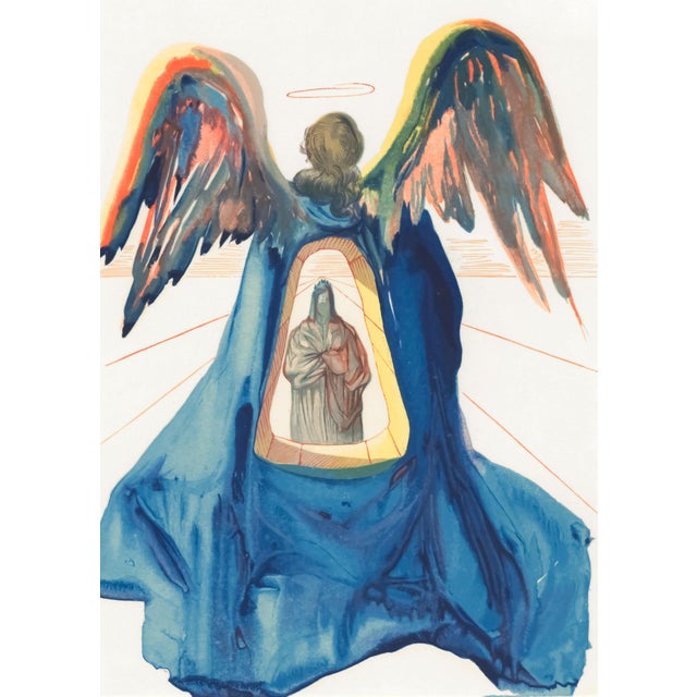 Abstract 1963 Dalí Divine Comedy Engraving Purgatoire Chant 33 "Dante Purifié" (Dante Purified) For Sale - Image 3 of 9