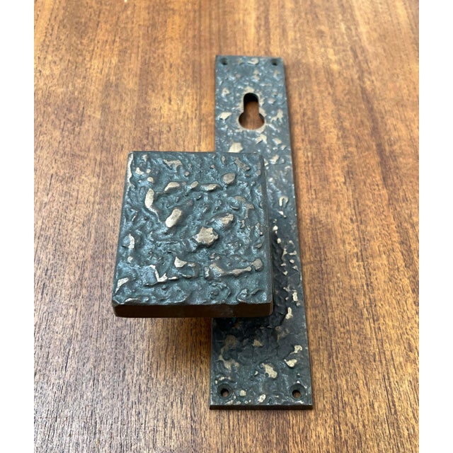 Mid-Century Modern Brutalist Copper Door Handle from KS, Germany, 1960s For Sale - Image 18 of 18