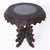 Impressive antique Anglo Indian stand handcrafted in mahogany with a round top having elaborate floral carvings on the top...