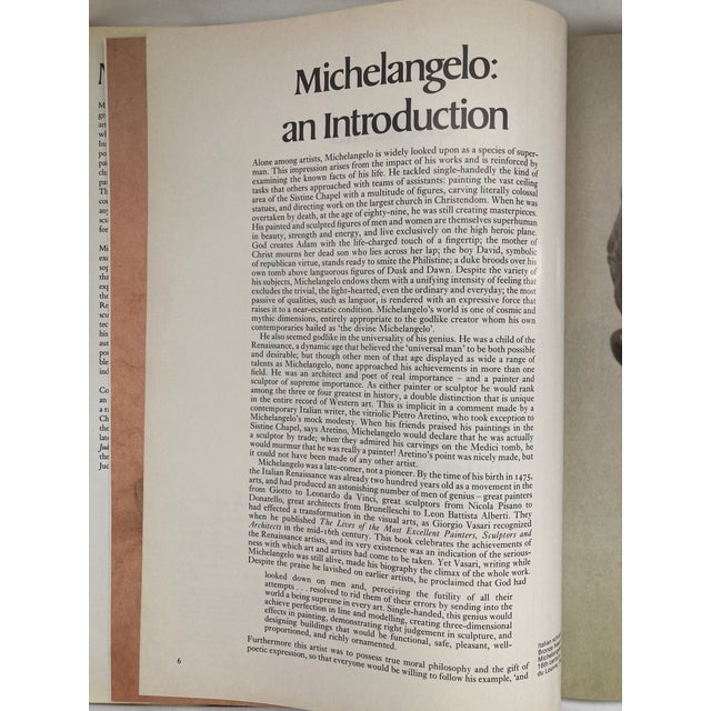 1980s The Art of Michelangelo / a Vintage Coffee Table Book For Sale - Image 5 of 14