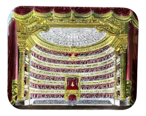 'Interno Teatro Alla Scala' Piero Fornasetti Metal Tray