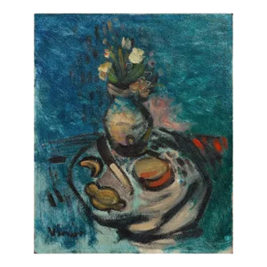 'Still Life on a Table' by Sylvain Vigny, Musée d'Art Moderne De Paris, Pompidou Center, Nice