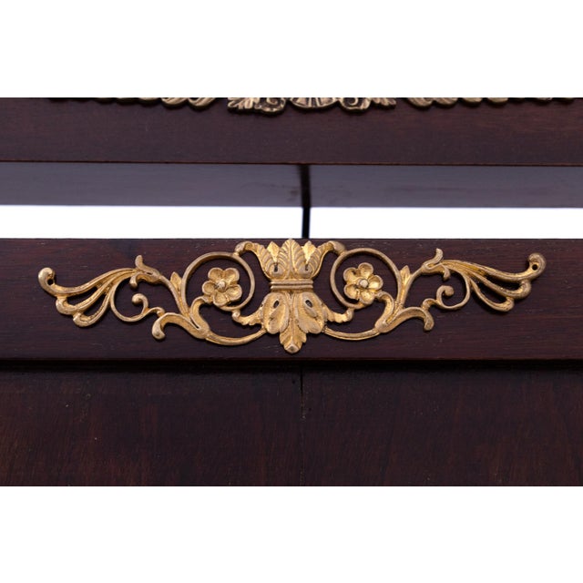 Brown Antique Empire Treble Clef Mirror, France, 1870 For Sale - Image 8 of 9