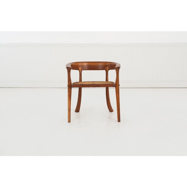 Contemporary Arthur Carpenter Espenet Curved Back Arm Chair 1980c. For Sale - Image 3 of 18