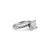 Metal 14k White Gold 1.50ct Princess Cut Lab Grown Diamond Solitaire Engagement Ring, Size 4.25 For Sale - Image 7 of 8