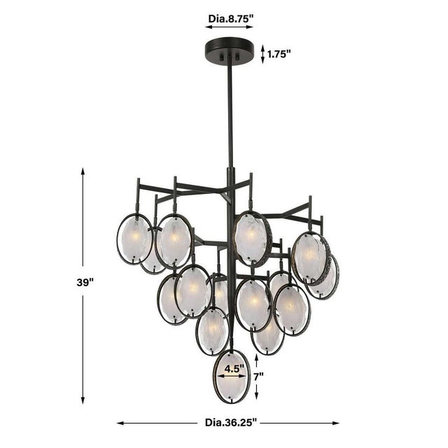 2020s Maxin 15 Light Adjsutable Chandelier For Sale - Image 5 of 6