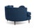 Mid Century Half Moon Lounge Chair & Ottoman After Adrian Pearsall Satellite Havana Knoll Fabric For Sale - Image 11 of 18