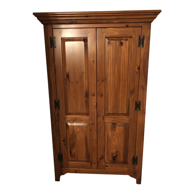 Ethan Allen Solid Pine Armoire Chairish