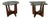 Mid Century Walnut and Glass Side Tables Manner of Adrian Pearsall - Pair For Sale