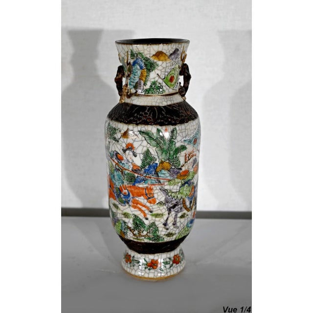 19th Century Crackled Earthenware Vase, Nanjing, China For Sale - Image 5 of 18