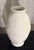 White Global Views Monumental Sculptural White Ceramic Vase, Geometric Relief, 23” For Sale - Image 8 of 10
