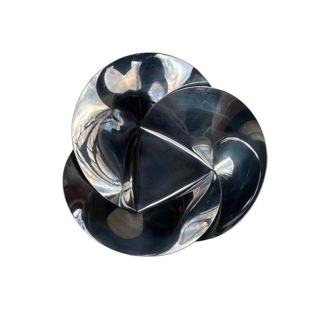 Alessi Vintage Alessi "Trinity" Stainless Steel Fruit Bowl by Adam Cornish For Sale - Image 4 of 6