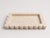 Scalloped Travertine Marble Tray Size, 12x7x1.5