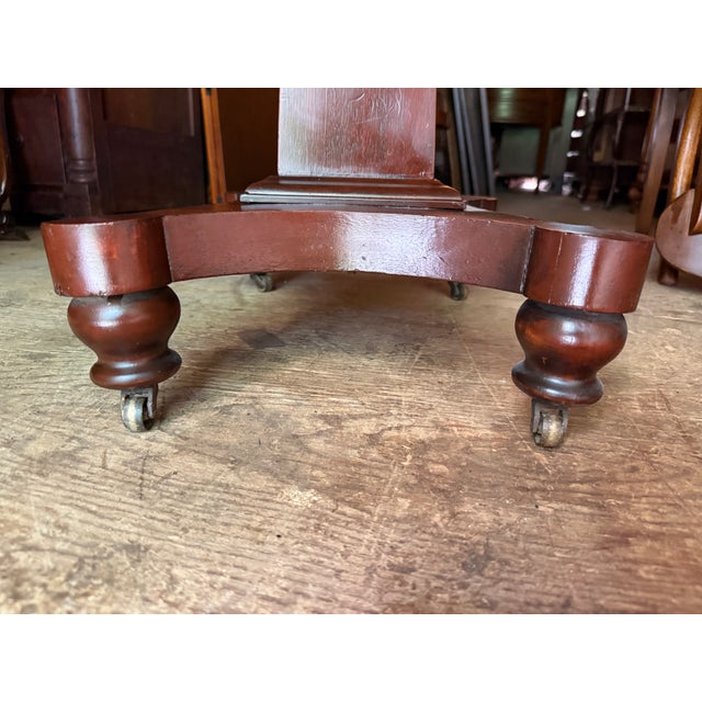 Antique Regency Style Mahogany Flip Top Game Table For Sale - Image 9 of 18