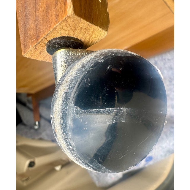 Brown Vintage Danish Teak Bar Cart by Niels Erik Glasdam Jensen For Sale - Image 8 of 9