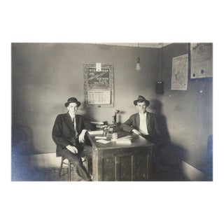 1914 Northern Texas Traction Co Streetcar Office Photograph For Sale