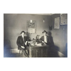 1914 Northern Texas Traction Co Streetcar Office Photograph