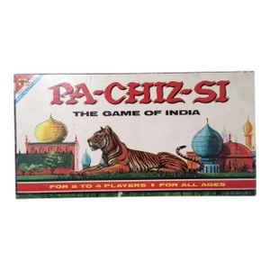 1960s Pachisi Board Game Classic Game of India Family Game a.k.a. Parcheesi Euc