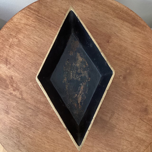 Antique Cast Iron Diamond Shape Bonsai Planter For Sale In Chicago - Image 6 of 12