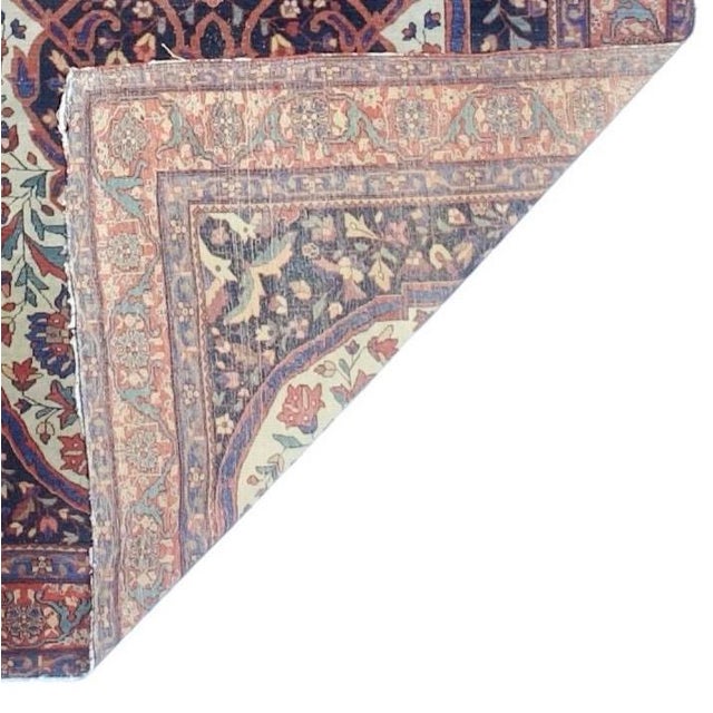 Persian Antique Persian Farahan Sarouk Rug 4’2" X 6’6" For Sale - Image 3 of 6