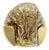 Mid-Century Modern Dark-Toned Murano Glass & Brass Sconce from Kaiser Leuchten, Germany, 1960s For Sale
