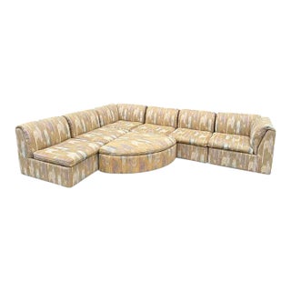 1980s Vintage Postmodern Modular Sectional Sofa For Sale