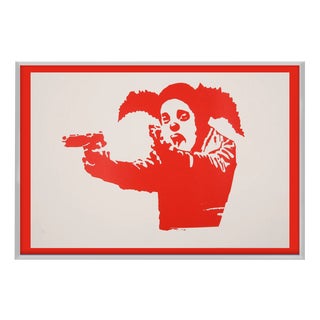 Banksy, Clown Skateboard Lick Shot, 2024, Print For Sale