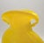 Mid-Century Modern Vintage Hand-Blown Canary Yellow Art Glass Vase – Sculptural Studio Piece For Sale - Image 3 of 5