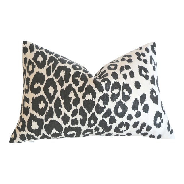schumacher-leopard-charcoal-12x21-pillow-cover-chairish
