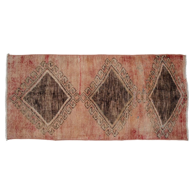1970s Vintage Hand Knotted Small Rug For Sale - Image 6 of 15